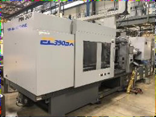 Plastic injection molding machine at the Ada plant